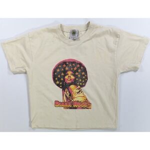 Diana Ross Graphic T Shirt Cross Colours XS Cropped Boxy Vintage Style